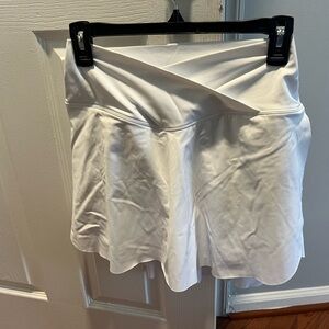 HALARA - NWT - Size M Long - White Skort with Overlap Waistband